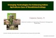 Emerging Technologies for Enhancing Indian Agriculture-Case of 
