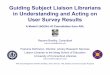 Guiding Subject Liaison Librarians in Understanding and Acting on 
