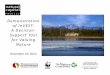 Demonstration of InVEST: A Decision- Support Tool for Valuing Nature
