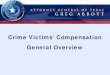 Crime Victims' Compensation General Overview