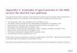 Appendix C: Examples of good practice in the NHS across the 