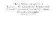 Hot Mix Asphalt Level II Quality Control Technician Certification 