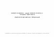 AXIS 2400+/2401+ Admin Manual