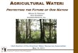 Agricultural Water: Protecting the Future of Our Nation