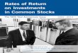 Rates of Return on Investments in Common Stocks - January 2014