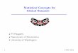 Statistical Concepts for Clinical Research