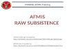 2014 December - AFMIS Raw Subsistance Slides