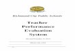 Yourtown Schools Teacher Performance Evaluation System