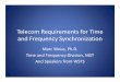Telecom Requirements for Time and Frequency Synchronization