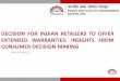 decision for indian retailers to offer extended warranties: insights 
