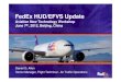 FedEx HUD/EFVS Update
