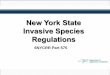NYS Invasive Species Regulations