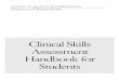 Clinical Skills Assessment Handbook for Students