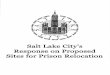 Salt Lake City's Response on Proposed Sites for Prison Relocation