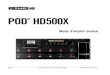 POD HD500X Advanced Guide French