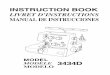 instruction book livret d'instructions manual de instrucciones 3434d