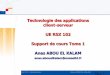Support de formation - WEBSERVICES