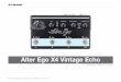 Alter Ego X4 Vintage Echo Manual 日本語