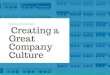Creating a Great Company Culture