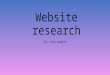 Website research 1