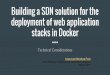 Building a sdn solution for the deployment of web application stacks in docker