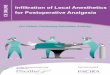 Infiltration of Local Anesthetics for Postoperative Analgesia