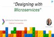 Designing with microservices - Daniele Mondello