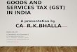 GST Bill in India