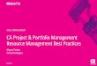 CA Project & Portfolio Management Resource Management Best Practices