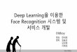 딥러닝을 이용한 얼굴인식 (Face Recogniton with Deep Learning)