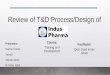Training design processof  Indus Pharma