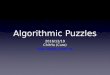 Algorithmic puzzles time complexity