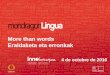 Mondragon Lingua - More than Words Eraldaketa eta erronkak