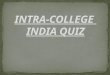 Intra College India Quiz Prelims
