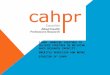 CAHPR presentation Sheffield March 2016