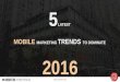 5 Latest Mobile Marketing Trends Dominating 2016