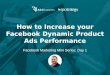 How to Increase Your Facebook Dynamic Product Ads Performance