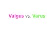 Valgus vs. Varus
