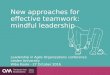 Wibo Koole -New approaches for effective teamwork  mindful leadership