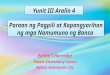 Yunit III Aralin 4: Paraan ng Pagpili at Kapangyarihan ng mga Namumuno ng Bansa