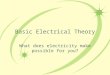 Basic Electrical Theory   Bitter