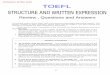 TOEFL structure and written expresssion with answers