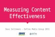 Measuring content effectiveness