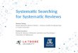 Systematic Searching for Systematic Reviews