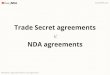 Trade Secrets agreements v. NDA agreements