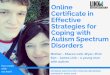 Online Certificate in Effective Strategies for Coping with Autism