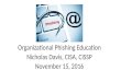 Organizational Phishing Education