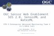 OGC Sensor Web Enablement  SOS 2.0, SensorML and WaterML