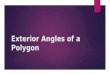 Exterior angles of a polygon