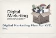 Basic digital marketing plan- Sample